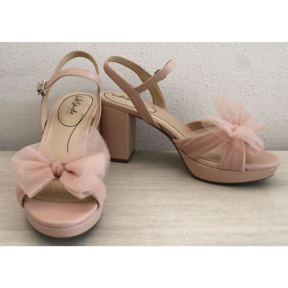 LifeStride Women Sz 8.5W True Blush Pink Synthetic Last Dance Dress Sandals - Picture 6 of 11